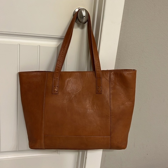Noonday Collection Modern Leather Tote - Picture 2 of 2